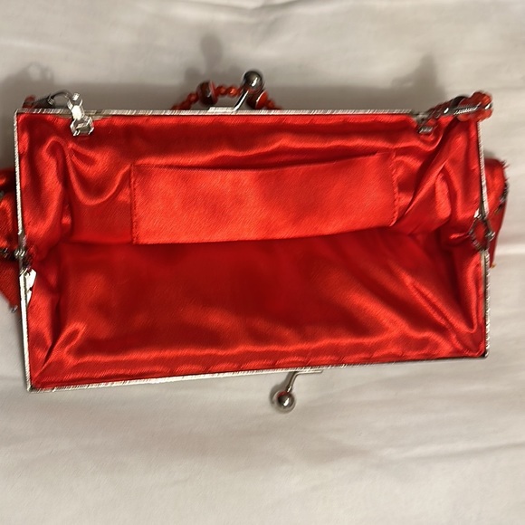 EUC- Vintage Red Sequin Purse Clutch - Picture 3 of 8